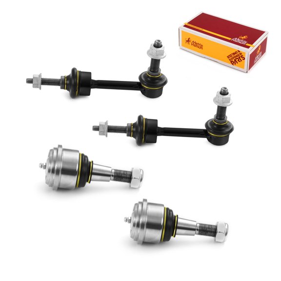 Metrix Premium Chassis Parts - 4 PC Front L/R Sway Bar Stabilizer End Link & Front Upper L/R Ball Joint Kit Fits 14-22 Ram 2500, Ram 3500, Ram 4000 Mexico, 13 Ram 3500, K750889, K7460