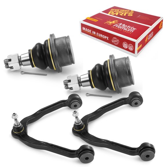 Metrix Premium Chassis Parts - 4 PC Front L/R Upper Control Arm & Front Lower L/R Ball Joint Kit Fits 02-06 Cadillac Escalade, 00-06 Chevrolet Tahoe, 00-06 GMC Yukon, RK80942, K6541