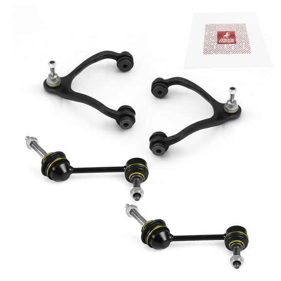 Metrix Premium Chassis Parts - 4 PC Front L/R Upper Control Arm & Front Sway Bar Stabilizer End Link Kit Fits 03-05 Ford Crown Victoria, Lincoln Town Car, Mercury Grand Marquis RK80040 RK80038 K80140