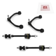 Metrix Premium Chassis Parts - 4 PC Front L/R Upper Control Arm & Front Sway Bar Stabilizer End Link Kit Fits 06-09 Mitsubishi Raider, 05-10 Dodge Dakota, Replacement RK620006, K750263