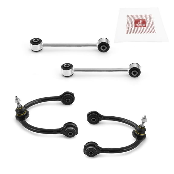 Metrix Premium Chassis Parts - 4 PC Front L/R Upper Control Arm & Front Sway Bar Stabilizer End Link Kit Fits 06-10 Jeep Commander, 05-10 Grand Cherokee, Replacement RK620188, K80861