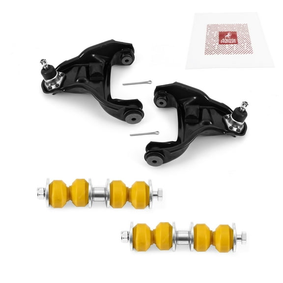 Metrix Premium Chassis Parts - 4 PC Front L/R Upper Control Arm & Front Sway Bar Stabilizer End Link Kit Fits Chevrolet S10 4WD, GMC Sonoma, Isuzu Hombre, RK620172, RK620173, K700526
