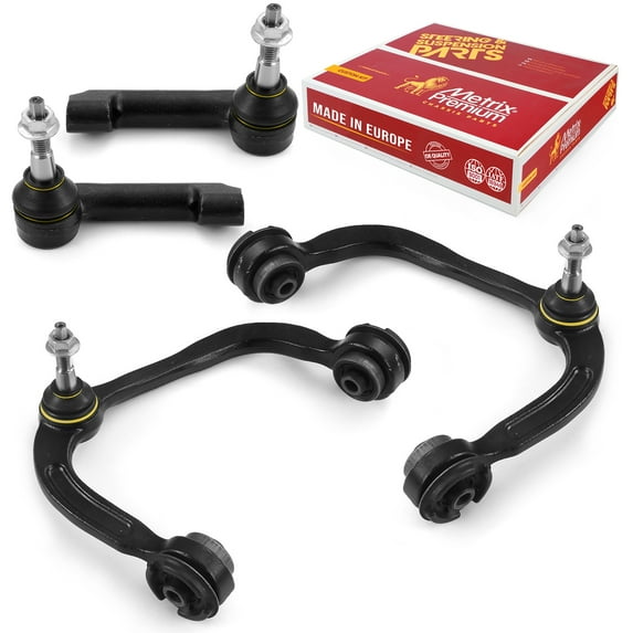 Metrix Premium Chassis Parts - 4 PC Front L/R Upper Control Arm & L/R Outer Tie Rod End Kit Fits 07-17 Ford Expedition, 09-14 Ford F-150, 07-17 Lincoln Navigator, RK80306 RK80308, ES800515, ES800514