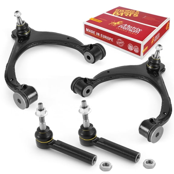 Metrix Premium Chassis Parts - 4 PC Front L/R Upper Control Arm & L/R Outer Tie Rod End Kit Fits 15-16 Cadillac Escalade, Chevrolet Suburban, GMC Yukon, RK623125, RK623126, ES800948