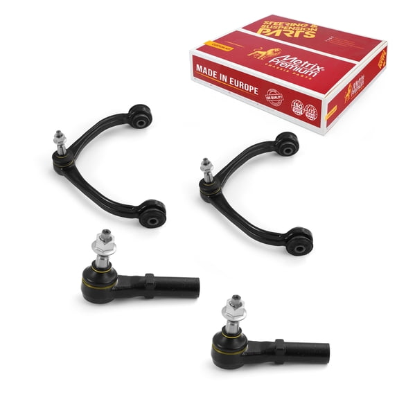 Metrix Premium Chassis Parts - 4 PC Front L/R Upper Control Arm & Outer Tie Rod End Kit Fits 11 Ram Dakota, 06-09 Mitsubishi Raider, 05-10 Dodge Dakota, 11-12 Dakota (Mexico), RK620006, ES3571