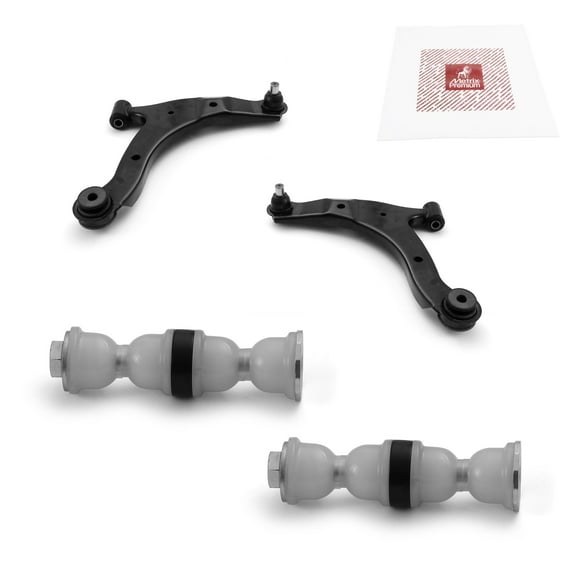 Metrix Premium Chassis Parts - 4 PC Front Lower Control Arm & Front Sway Bar Stabilizer End Link Kit Fits 03-05 Dodge Neon, 01-10 Chrysler PT Cruiser, RK620009, RK620010, K700525