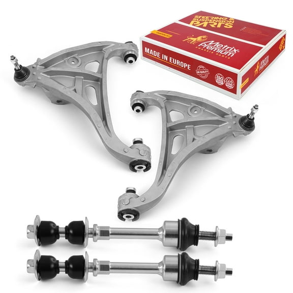 Metrix Premium Chassis Parts - 4 PC Front Lower Control Arm & Front Sway Bar Stabilizer End Link Kit Fits 05-08 Ford F-150 4WD, 06-08 Lincoln Mark LT 4WD, RK80404, RK80402, K80338