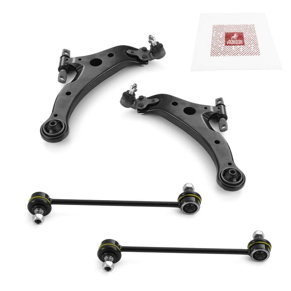 Metrix Premium Chassis Parts - 4 PC Front Lower Control Arm & Front Sway Bar Stabilizer End Link Kit Fits 07-09 Lexus RX350, 06-08 RX400h, 04-06 ES330, 04-08 Toyota Solara, 527-003, 527-004, K90344