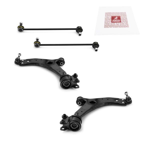 Metrix Premium Chassis Parts - 4 PC Front Lower Control Arm & Front Sway Bar Stabilizer End Link Kit Fits 07-13 Volvo C30, 06-13 C70, 06-11 S40, 06-11 V50, RK620598 RK620599 K80880