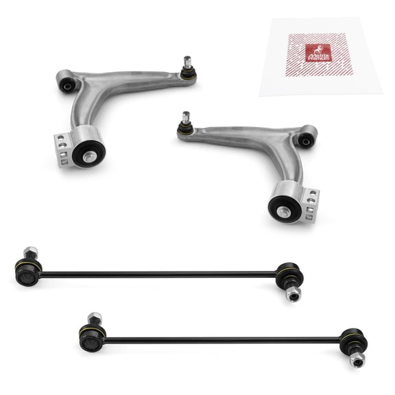 Metrix Premium Chassis Parts - 4 PC Front Lower Control Arm & Front Sway Bar Stabilizer End Link Kit Fits 10-11 Saab 9-3X, 03-11 9-5, 03-08 Chevrolet Vectra, RK620570, RK620571, K80477