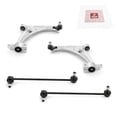 thumbnail image 1 of Metrix Premium Chassis Parts - 4 PC Front Lower Control Arm & Front Sway Bar Stabilizer End Link Kit Fits 11 Volkswagen Passat (Mexico), 09-17 CC, 09 Tiguan, 06-10 Passat, RK620589, RK620711, K80478, 1 of 7