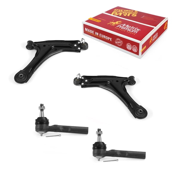 Metrix Premium Chassis Parts - 4 PC Front Lower Control Arm & Outer Tie Rod End Kit Fits 97-03 Chevrolet Malibu, 04-05 Classic, 99-04 Oldsmobile Alero, 99-05 Pontiac Grand Am, RK80446 RK80428 ES3455