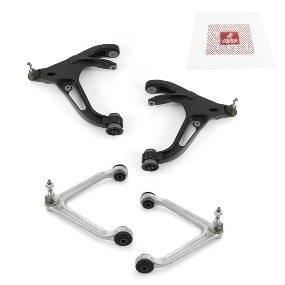 Metrix Premium Chassis Parts - 4 PC Front Lower Front Upper Control Arm Kit Fits 2002-2005 Dodge Ram 1500 4WD