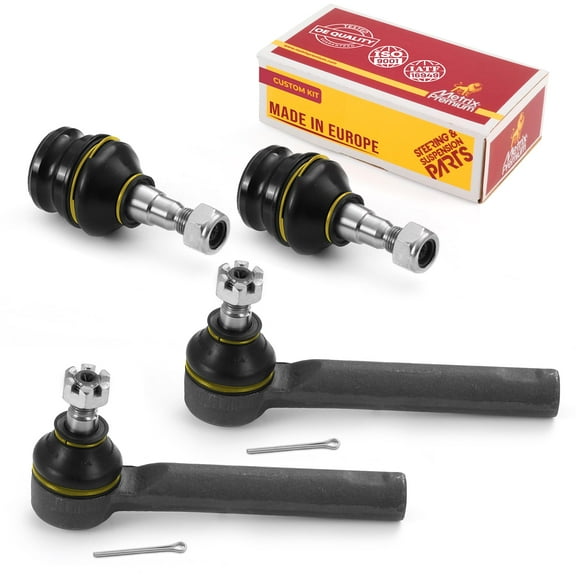 Metrix Premium Chassis Parts - 4 PC Front Outer Tie Rod End & Front Lower Ball Joint Kit Fits 05-06 Saab 9-2X, 17-22 Subaru Crosstrek, 13-22 WRX, 13-19 WRX STI, Replacement ES3712 K9513