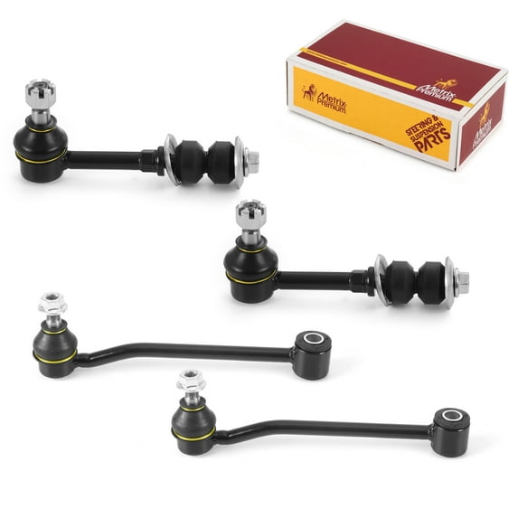 Metrix Premium Chassis Parts -4 PC Front & Rear Stabilizer Bar Link Kit Fits 95-99 Dodge Ram 2500 4WD,95-99 Dodge Ram 3500 4WD,Replacement K7280,K7371