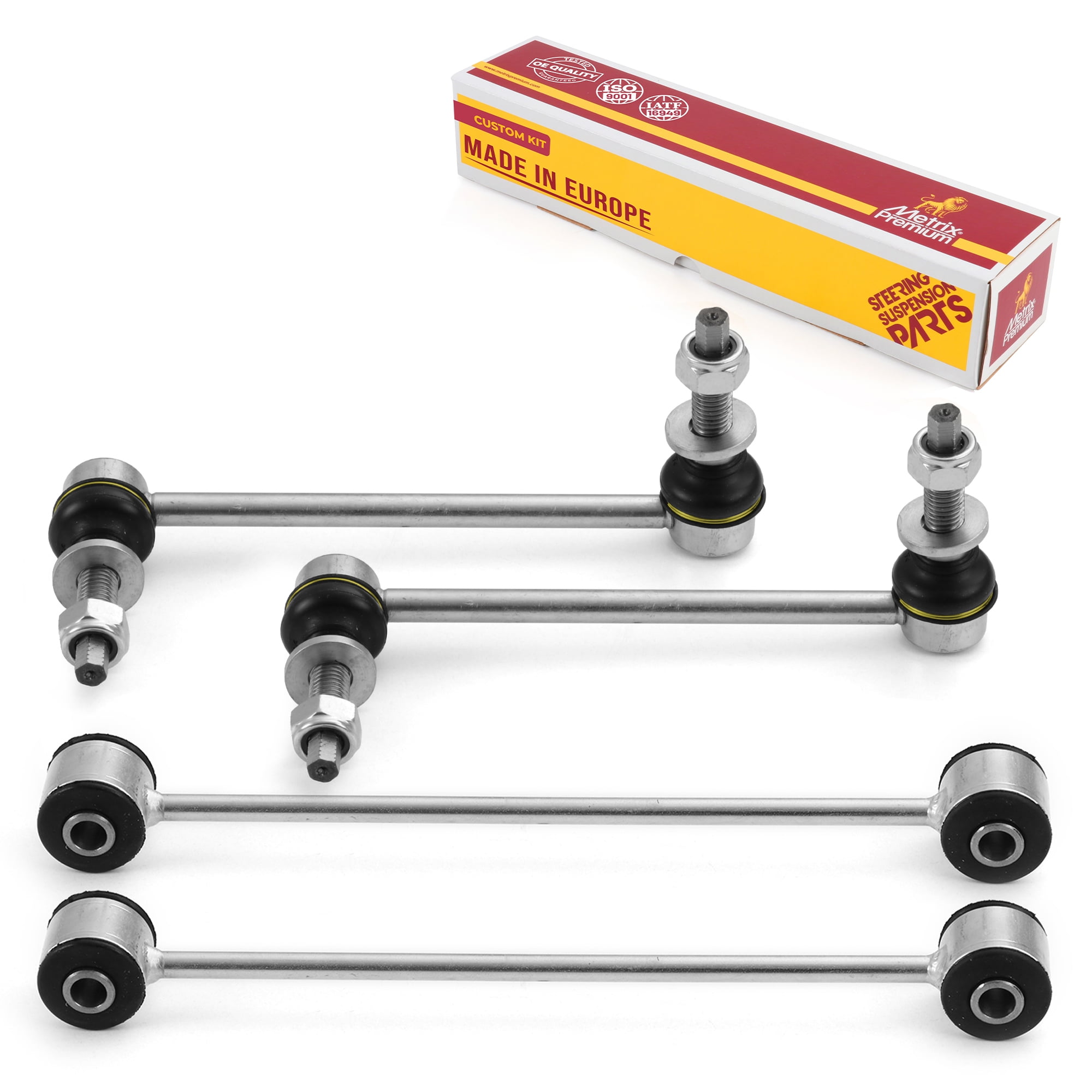 Metrix Premium Chassis Parts - 4 PC Front & Rear Sway Bar Stabilizer End Link Kit Fits 05-22 Chrysler 300 RWD, 05-08 Dodge Magnum, 06-22 Charger, 08-22 Challenger, K80822 K80823, K7470