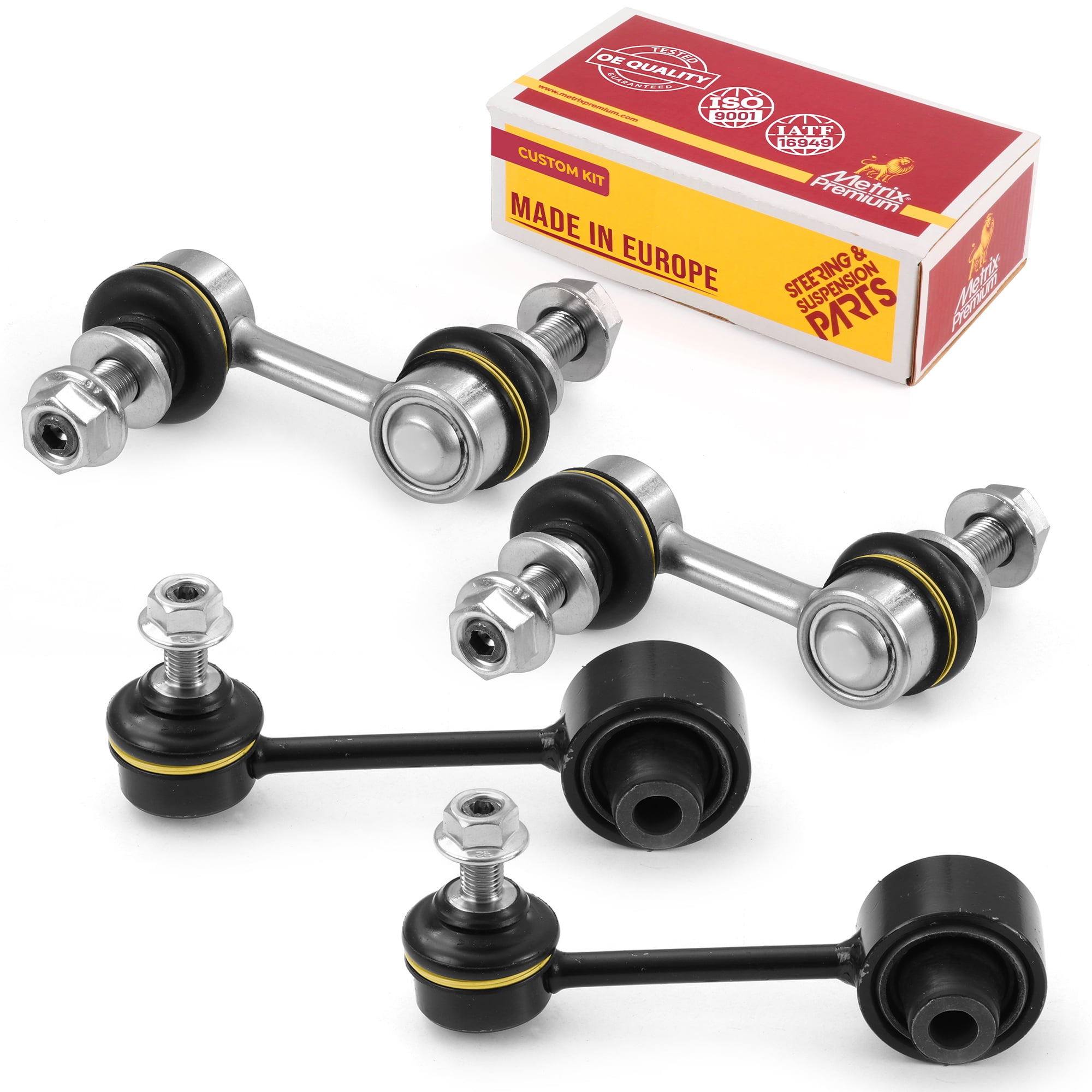 Metrix Premium Chassis Parts - 4 PC Front & Rear Sway Bar Stabilizer End Link Kit Fits 16-17 Subaru Crosstrek, 13-15 XV Crosstrek, 10-14 Outback, 14-18 Forester, K750084, K750404