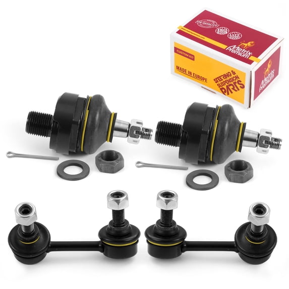 Metrix Premium Chassis Parts - 4 PC Front Sway Bar Stabilizer End Link & Front Upper L/R Ball Joint Kit Fits 01-03 Acura CL, 99-03 Acura TL, 98-02 Honda Accord, K90341 K90340 K90492