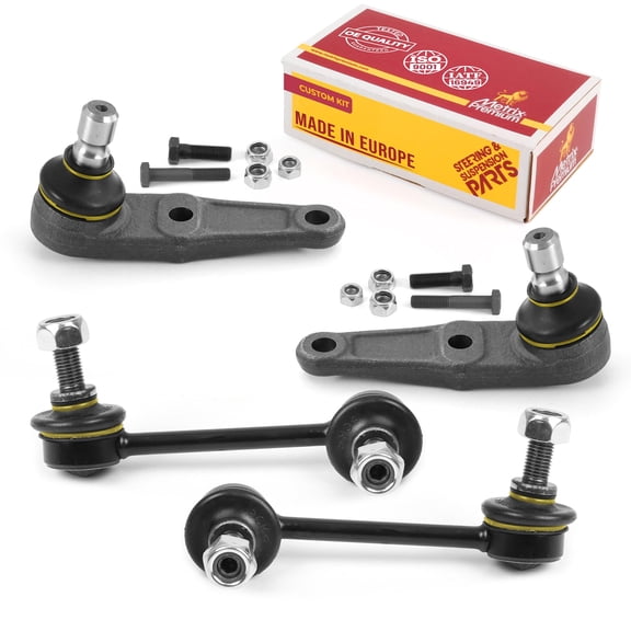 Metrix Premium Chassis Parts - 4 PC Front Sway Bar Stabilizer End Link & Lower Ball Joint Kit Fits 1995 Mazda 323, 1995-1998 Mazda Protege, Replacement K80157, K80158, K8773