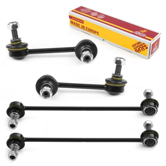 Metrix Premium Chassis Parts - 4 PC Front Sway Bar Stabilizer End Link & Rear Sway Bar Stabilizer End Link Kit Fits 1995 Mazda 323, 1995-1998 Protege, Replacement K80157 K80158 K750612
