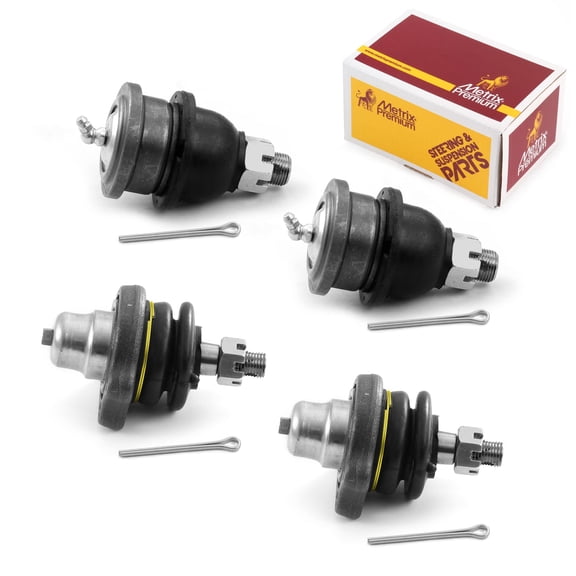 Metrix Premium Chassis Parts - 4 PC Front Upper & Front Lower Ball Joint Kit Fits 00-01 Nissan Urvan (Mexico, 95-97 Pickup RWD, 86-94 D21 RWD, Replacement K9609, K9022
