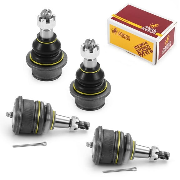 Metrix Premium Chassis Parts - 4 PC Front Upper & Front Lower Ball Joint Kit Fits 03-05 Chevrolet Express 2500 RWD, AWD, 03-05 GMC Savana 2500 AWD, RWD, Replacement K6541, K6696