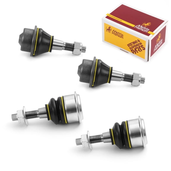 Metrix Premium Chassis Parts - 4 PC Front Upper & Front Lower Ball Joint Kit Fits 2006-2008 Dodge Ram 1500, 2009-2010 Dodge Ram 1500 RWD, 11-12 Ram 1500 RWD, Replacement K7411, K500344