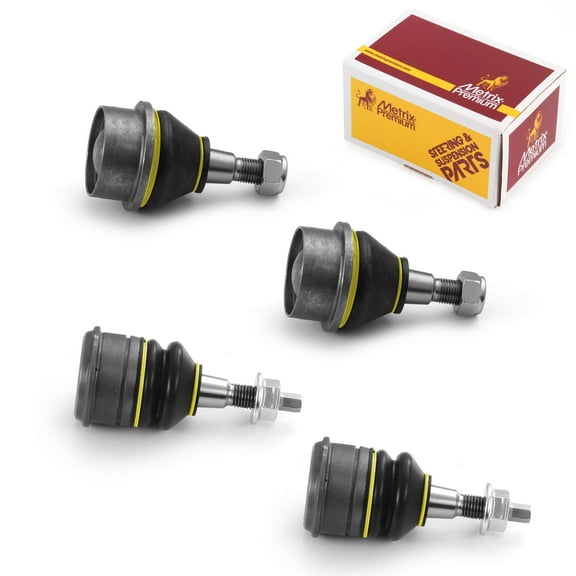 Metrix Premium Chassis Parts-4 PC Front Upper & Front Lower Ball Joint Kit Fits 06-10 Jeep Commander,05-10 Jeep Grand Cherokee,Replacement K80629,K80604