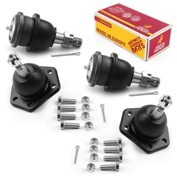 Metrix Premium Chassis Parts - 4 PC Front Upper & Front Lower Ball Joint Kit Fits 71-72 Chevrolet Blazer RWD, C10 Pickup, C10 Suburban, GMC Jimmy RWD, P15/P1500 Van, K6117T, K6124