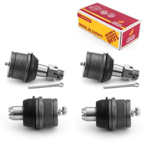 Metrix Premium Chassis Parts - 4 PC Front Upper & Front Lower Ball Joint Kit Fits 86-91 Ford F-200 (Mexico), 87-97 F-250 RWD, 87-97 F-350 RWD, Replacement K80027, K8432T