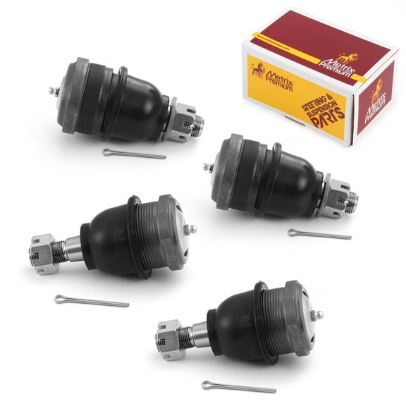 Metrix Premium Chassis Parts - 4 PC Front Upper & Front Lower Ball Joint Kit Fits 99-03 Dodge Ram 3500 Van, 97-98 B2500, 95-98 B3500, 79-80 Plymouth PB300, 74 PB300 Van, K7053T, K7082