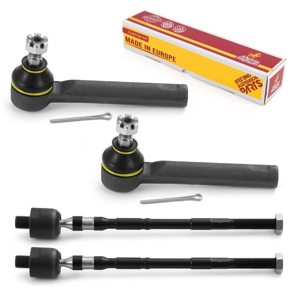Metrix Premium Chassis Parts - 4 PC Inner & Outer Tie Rod End Kit Fits 05-06 Saab 9-2X, 04-11 Subaru Impreza, 10-14 Legacy, 10-14 Outback, 03-08 Forester, Replacement EV800049, ES3712