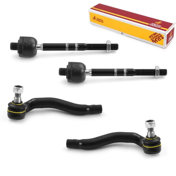 Metrix Premium Chassis Parts - 4 PC Inner & Outer Tie Rod End Kit Fits 06-07 Mercedes-Benz C280 AWD, 06-07 C350 AWD, 03-05 C240 AWD, C320 AWD, Replacement EV80974, ES801223, ES801224