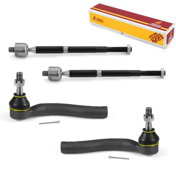 Metrix Premium Chassis Parts - 4 PC Inner & Outer Tie Rod End Kit Fits 2004-2009 Toyota Prius, Replacement EV80304, ES80303, ES80302