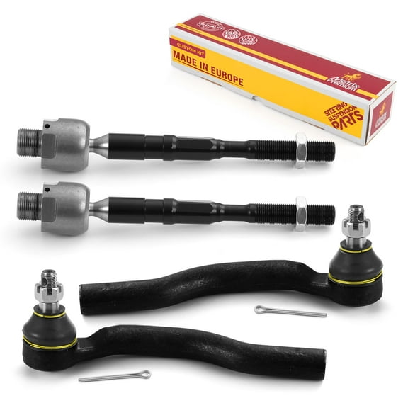 Metrix Premium Chassis Parts - 4 PC Inner & Outer Tie Rod End Kit Fits 2007-2014 Ford Edge, 07-15 Lincoln MKX, Replacement EV800576, ES800474,ES800473
