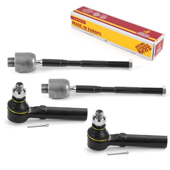 Metrix Premium Chassis Parts - 4 PC Inner & Outer Tie Rod End Kit Fits 2010-2022 Toyota 4Runner, 10-14 Toyota FJ Cruiser, Replacement EV801007,ES80895
