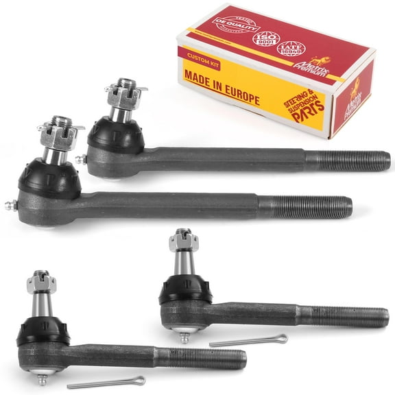 Metrix Premium Chassis Parts - 4 PC Inner & Outer Tie Rod End Kit Fits 89-91 Chevrolet R1500 Suburban, 71-74 C30 Pickup, 87-91 GMC R2500 Suburban, R3500, Replacement ES409LT, ES409RT