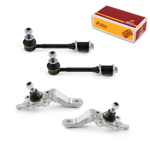 Metrix Premium Chassis Parts - 4 PC L/R Front Sway Bar Stabilizer End Link & L/R Front Lower Ball Joint Kit Fits 00-02 Toyota Tundra, 96-02 4Runner, Replacement K90681, K90262, K90263