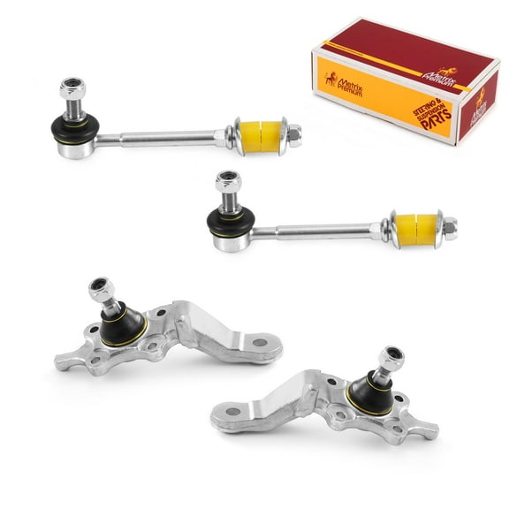 Metrix Premium Chassis Parts - 4 PC L/R Front Sway Bar Stabilizer End Link & L/R Front Lower Ball Joint Kit Fits 00-02 Toyota Tundra, 96-02 4Runner, Replacement K90681, K90262, K90263