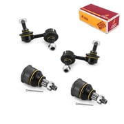 Metrix Premium Chassis Parts - 4 PC L/R Front Sway Bar Stabilizer End Link & L/R Front Lower Ball Joint Kit Fits 03-06 Honda Element, 07-10 Element FWD, K90454, K90455, K500004