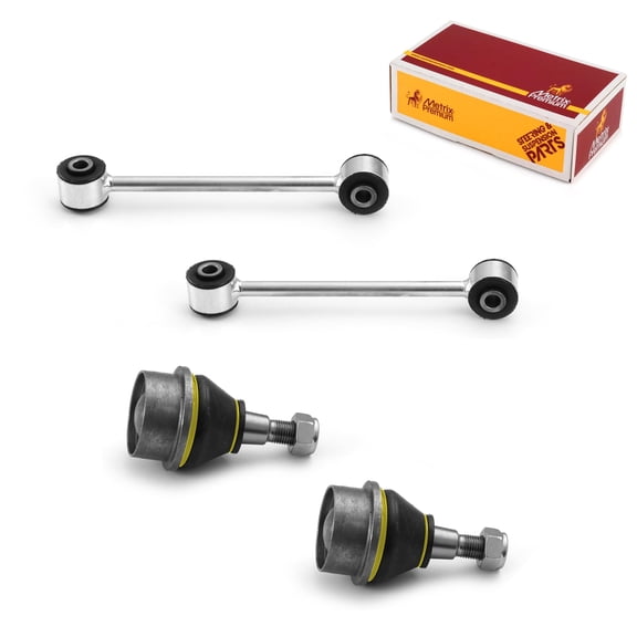 Metrix Premium Chassis Parts - 4 PC L/R Front Sway Bar Stabilizer End Link & L/R Front Lower Ball Joint Kit Fits 06-10 Jeep Commander, 05-10 Grand Cherokee, Replacement K80861, K80629