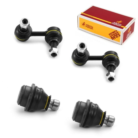 Metrix Premium Chassis Parts - 4 PC L/R Front Sway Bar Stabilizer End Link & L/R Front Lower Ball Joint Kit Fits 06-22 Nissan Frontier, 05-12 Pathfinder, 09-12 Suzuki Equator, K80470, K80471, K80647