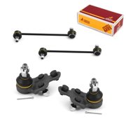 Metrix Premium Chassis Parts - 4 PC L/R Front Sway Bar Stabilizer End Link & L/R Front Lower Ball Joint Kit Fits 07-09 Lexus RX350, 06-08 RX400h, 04-06 ES330, 04-08 Toyota Solara K90344 K90346 K90347