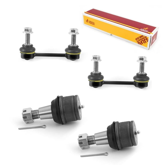 Metrix Premium Chassis Parts - 4 PC L/R Front Sway Bar Stabilizer End Link & L/R Front Lower Ball Joint Kit Fits 08-14 Ford E-150, 08-14 E-250, 08-22 E-350 Super Duty, K750322 K80197