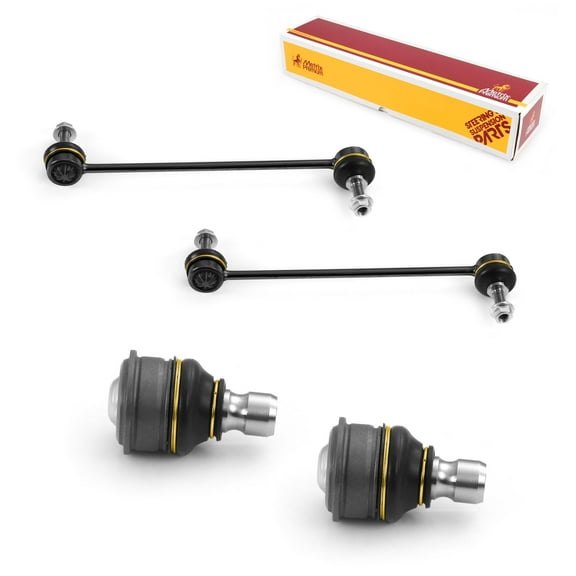 Metrix Premium Chassis Parts - 4 PC L/R Front Sway Bar Stabilizer End Link & L/R Front Lower Ball Joint Kit Fits 09-14 Nissan Cube, 07-18 Tiida (Mexico), 07-11 Versa, K750098, K500223