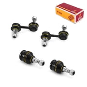 Metrix Premium Chassis Parts - 4 PC L/R Front Sway Bar Stabilizer End Link & L/R Front Lower Ball Joint Kit Fits 13-14 Subaru WRX, 13-14 WRX STI, 02-16 Impreza, K750049, K9513