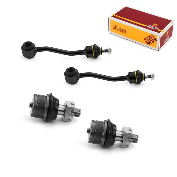 Metrix Premium Chassis Parts - 4 PC L/R Front Sway Bar Stabilizer End Link & L/R Front Lower Ball Joint Kit Fits 1997-2006 Jeep TJ, 1997-2006 Jeep Wrangler, Replacement K3197, K3161T