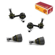 Metrix Premium Chassis Parts - 4 PC L/R Front Sway Bar Stabilizer End Link & L/R Front Lower Ball Joint Kit Fits 2002-2006 Honda CR-V, Replacement K90454, K90455, K80223
