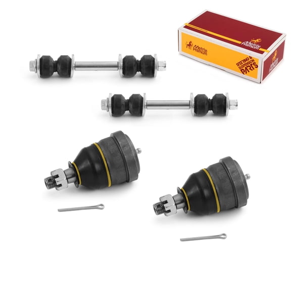 Metrix Premium Chassis Parts - 4 PC L/R Front Sway Bar Stabilizer End Link & L/R Front Lower Ball Joint Kit Fits 91-96 Buick Roadmaster, 77-84 Cadillac DeVille, 70-81 Pontiac Firebird, K5252, K6145T