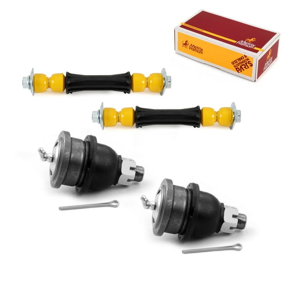 Metrix Premium Chassis Parts - 4 PC L/R Front Sway Bar Stabilizer End Link & L/R Front Lower Ball Joint Kit Fits 95-97 Nissan Pickup RWD, 86-94 D21 RWD, Replacement K700538, K9609